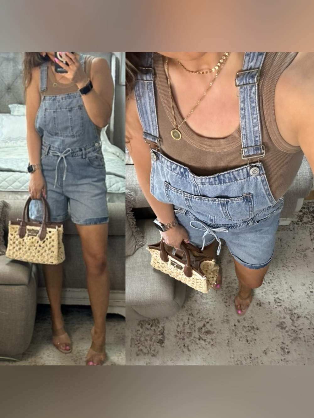 New💙 Weekend Wanderer Denim Shortalls